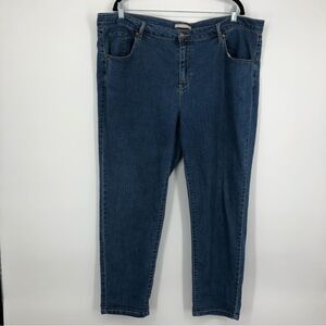 Woman Within Jeans Womens 22W Straight Leg Blue‎